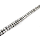 Ogden Of Harrogate Jewellery A Double Row Diamond Line Bracelet