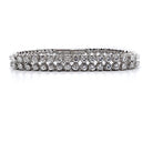 Ogden Of Harrogate Jewellery A Double Row Diamond Line Bracelet