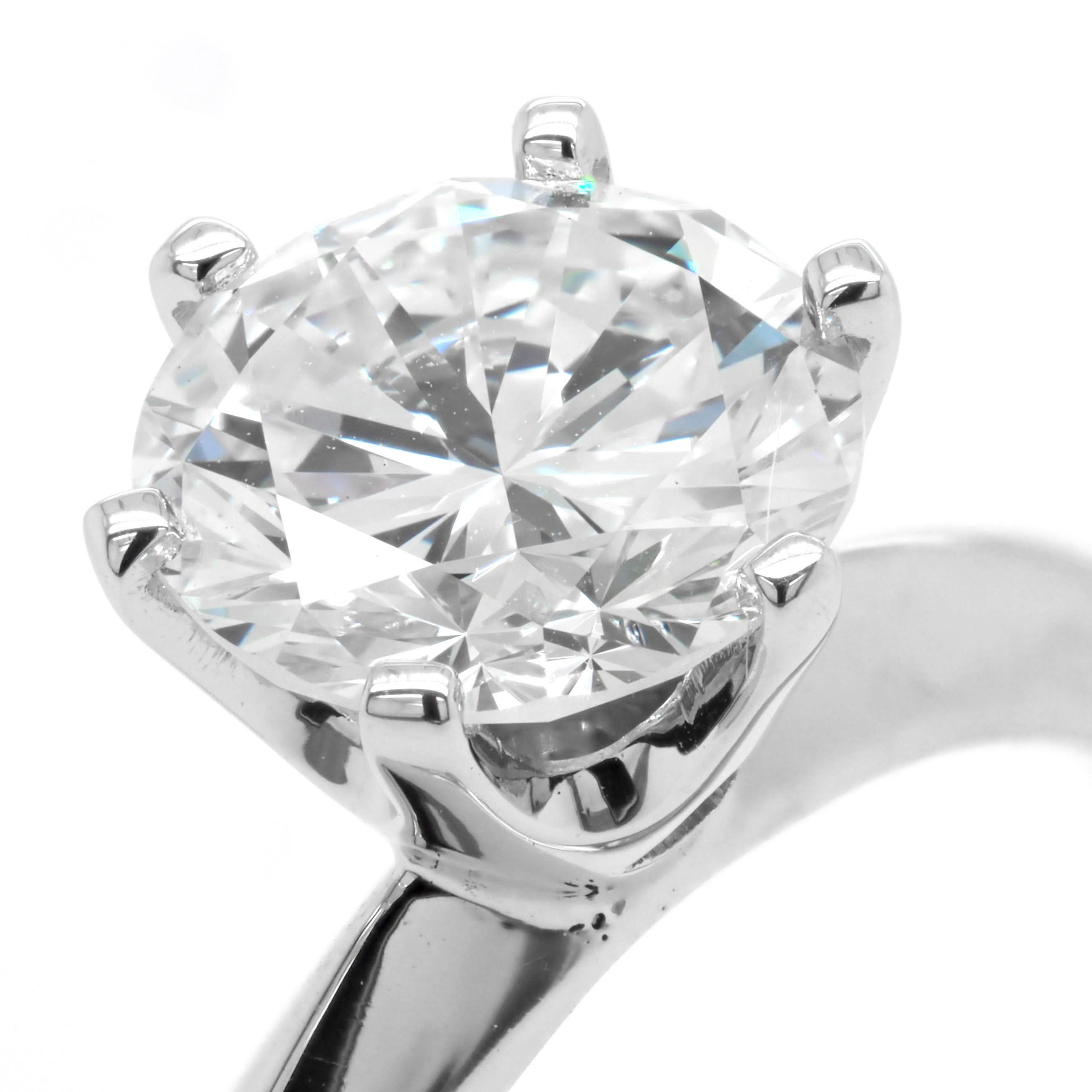 Ogden of Harrogate Jewellery A Fine Platinum Single Stone Diamond Ring with Diamond-Set Shoulders, 2.00cts