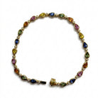 Ogden Of Harrogate Jewellery A Multi Stone Sapphire and Diamond Bracelet in 9ct Yellow Gold