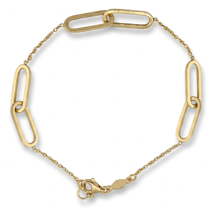 Ogden Of Harrogate Jewellery A Oval Link Chain Bracelet in 9ct Yellow Gold
