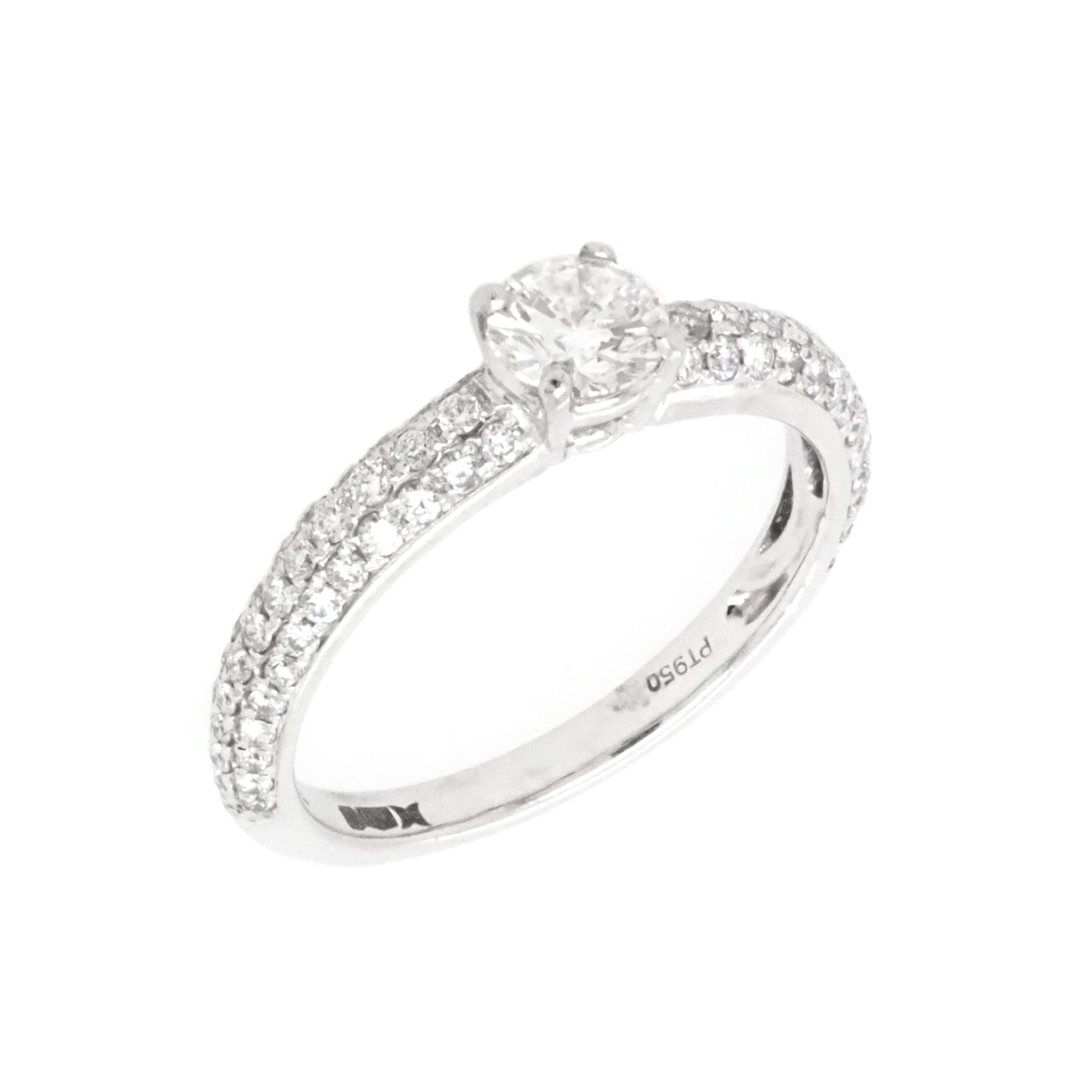 Ogden of Harrogate Jewellery A platinum and diamond single stone ring 0.43cts