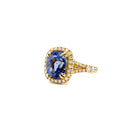 Ogden Of Harrogate Jewellery A Sapphire and Diamond Cluster Ring