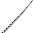 Ogden Of Harrogate Jewellery A Sapphire and Diamond Line Bracelet