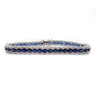 Ogden of Harrogate Jewellery A Sapphire and Diamond Line Bracelet