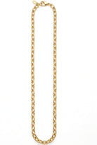 Ogden Of Harrogate Jewellery A Solid Link Trace Style Heavy Necklace in 9ct Yellow Gold