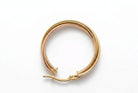 Ogden Of Harrogate Jewellery A Three Coloured Twisted Hoop Earrings in 9ct Yellow, White and Rose Gold