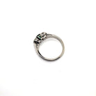 Ogden Of Harrogate Jewellery An Emerald and Diamond Three-stone Ring