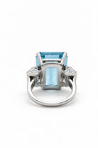 Ogden Of Harrogate Jewellery Aquamarine and Diamond Fancy Ring