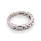 Ogden of Harrogate Jewellery Art Deco 18ct White Gold Diamond Half-Eternity Ring