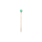 Ogden of Harrogate Jewellery Art Deco 9ct Yellow Gold Turquoise Pin, c.1930