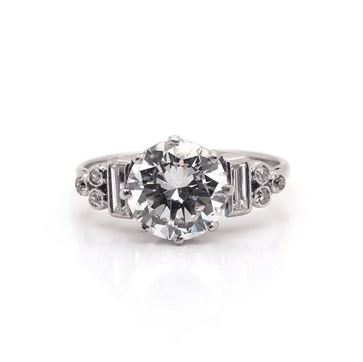Ogden of Harrogate Jewellery Art Deco Diamond Ring, Circa