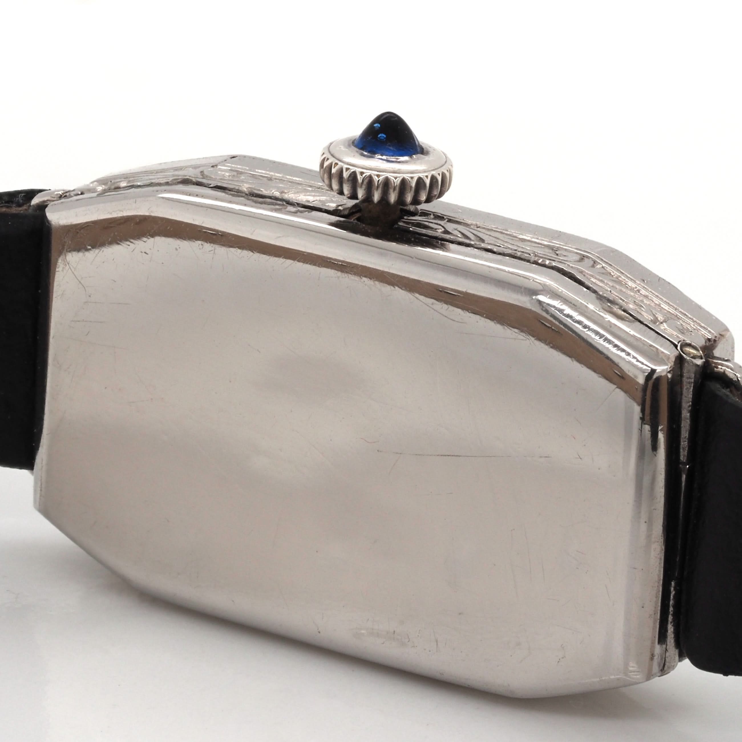 Ogden of Harrogate Jewellery Art Deco Diamond-Set Platinum Cocktail Watch