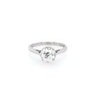 Ogden of Harrogate Jewellery Art Deco Platinum Old-Cut Diamond Solitaire Ring, c.1930