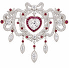 Ogden Of Harrogate Jewellery Belle Époque Diamond & Ruby Edwardian Brooch *POA*
