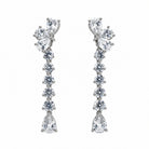 Ogden Of Harrogate Jewellery Diamond Dangly Earrings, 18ct White Gold
