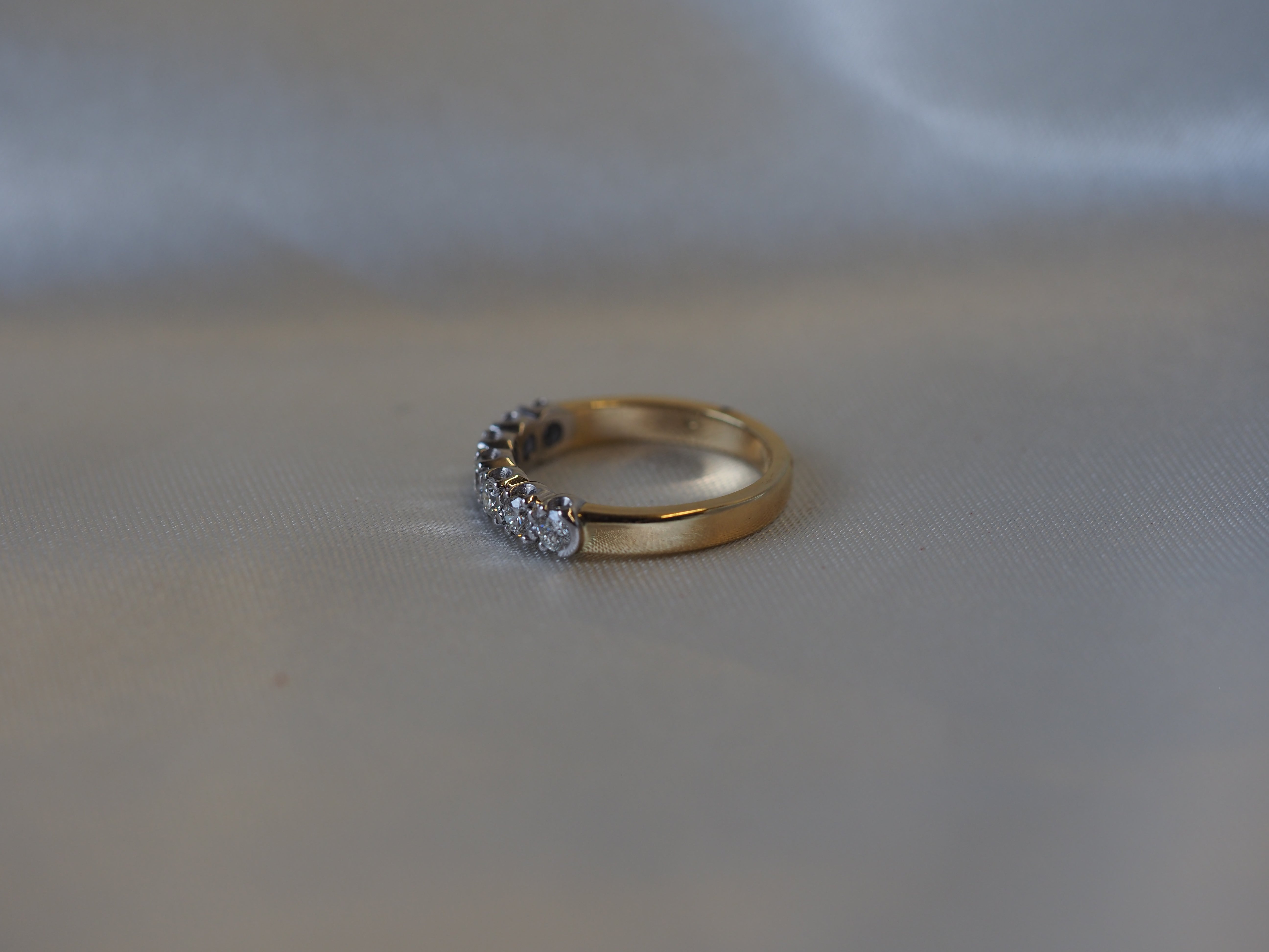 Ogden of Harrogate Jewellery Diamond Half-Eternity Ring in 18ct Yellow Gold