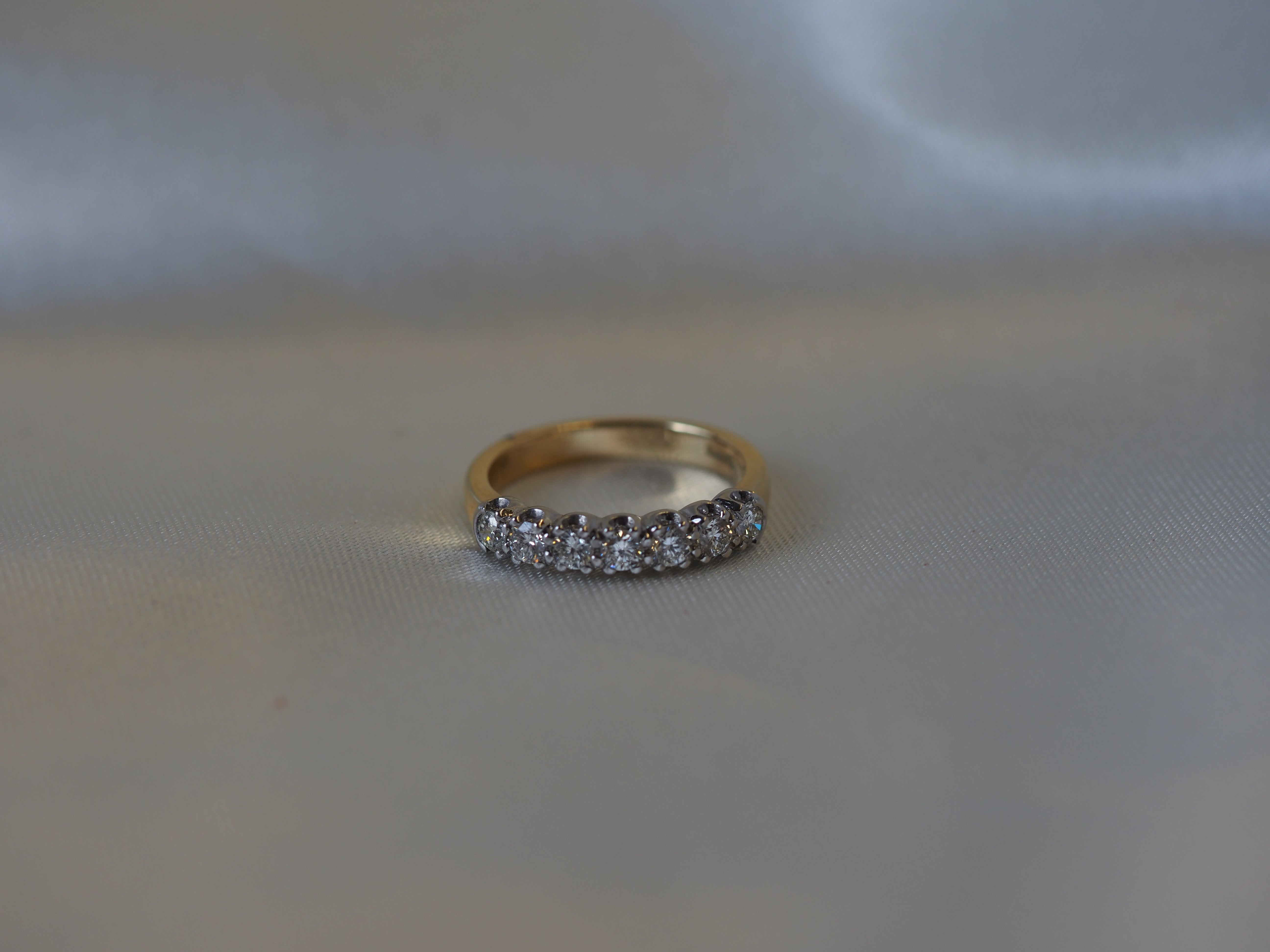 Ogden of Harrogate Jewellery Diamond Half-Eternity Ring in 18ct Yellow Gold