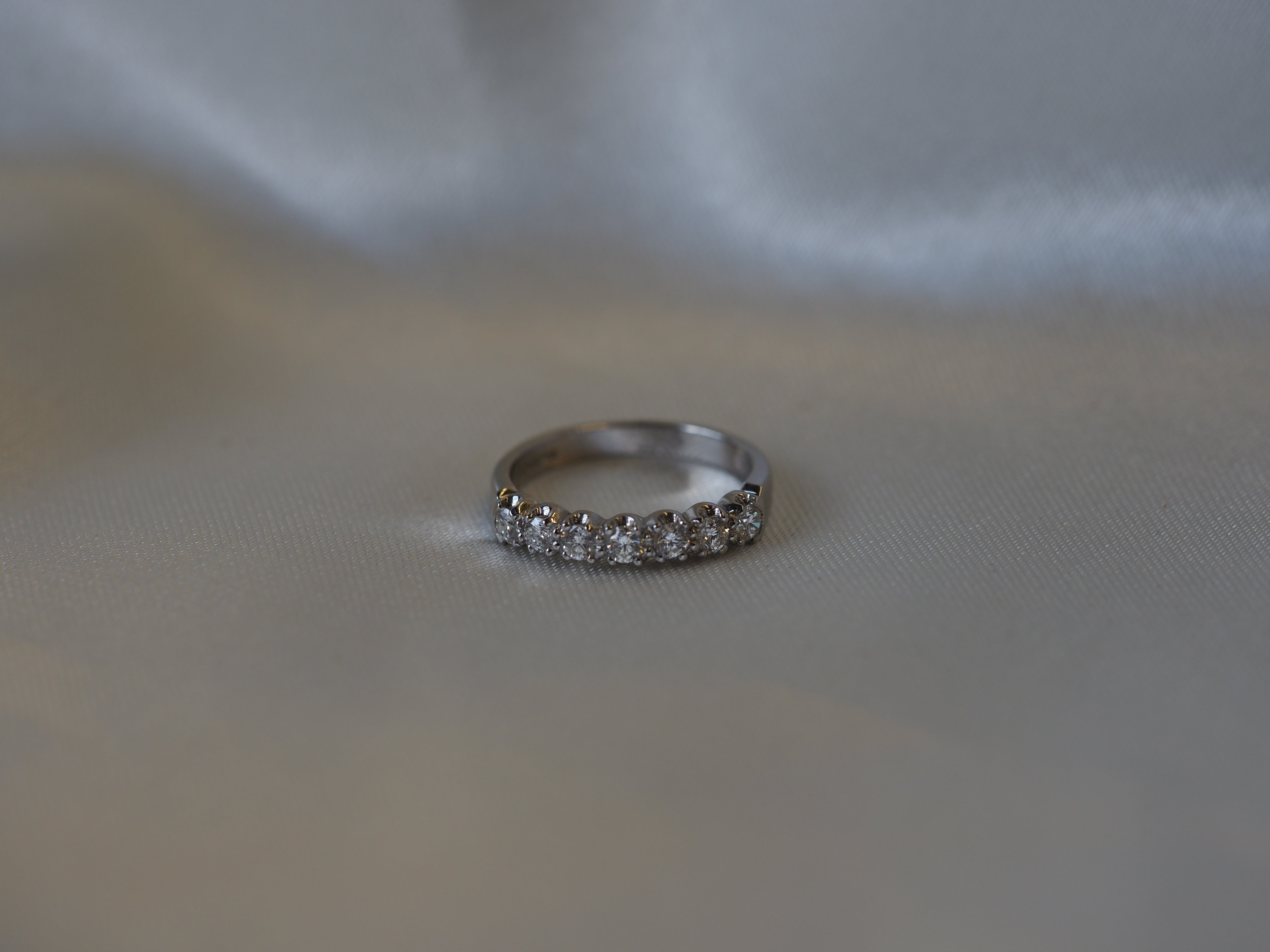 Ogden of Harrogate Jewellery Diamond Half-Eternity Ring in Platinum