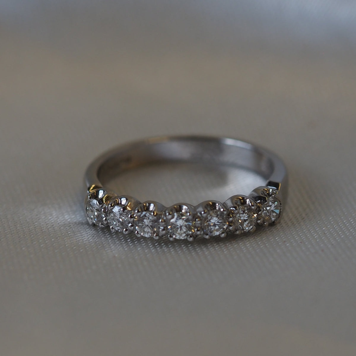 Ogden of Harrogate Jewellery Diamond Half-Eternity Ring in Platinum