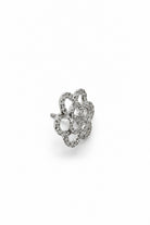 Ogden Of Harrogate Jewellery Diamond Set Flower Shaped Earrings, 18CT White Gold