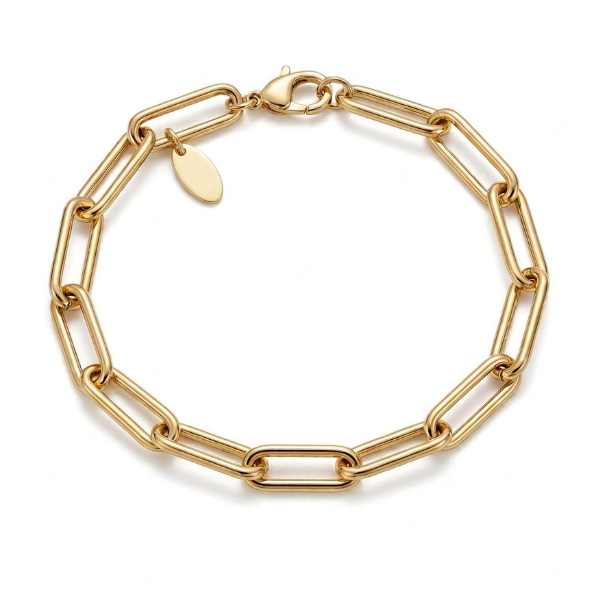 Ogden Of Harrogate Jewellery Fancy Oval Link Bracelet in 9ct Yellow Gold