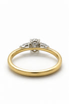 Ogden Of Harrogate Jewellery Oval Diamond Three Stone Ring, 18CT Yellow and White Gold