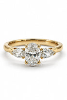 Ogden Of Harrogate Jewellery Oval Diamond Three Stone Ring, 18CT Yellow and White Gold