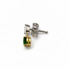 Ogden Of Harrogate Jewellery Pair of Tsavorite Garnet and Diamond 18CT Yellow and White Gold Drop Earrings
