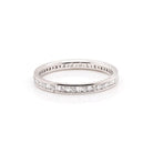 Ogden of Harrogate Jewellery Platinum Alternating Diamond Full Eternity Ring