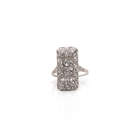Ogden of Harrogate Jewellery Platinum Art Deco Plaque Diamond Ring – Circa 1925