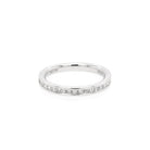 Ogden of Harrogate Jewellery Platinum Channel-Set Diamond Half Eternity Ring, 0.42ct