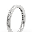 Ogden of Harrogate Jewellery Platinum Channel-Set Diamond Half Eternity Ring, 0.42ct