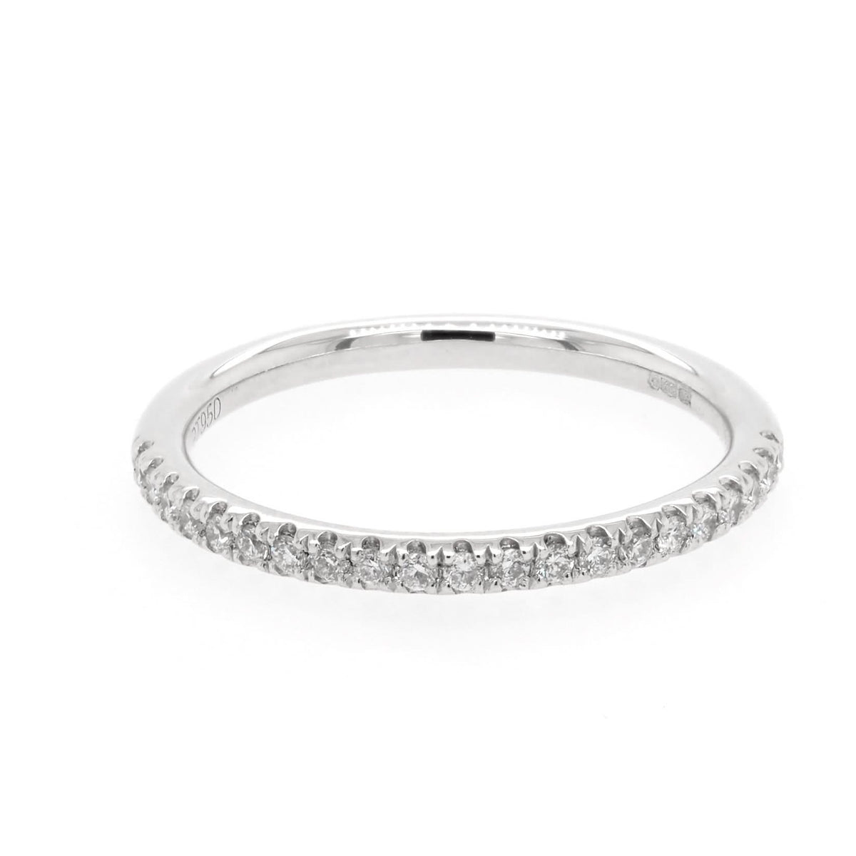 Ogden of Harrogate Jewellery Platinum Diamond Half Eternity Ring, 0.18ct