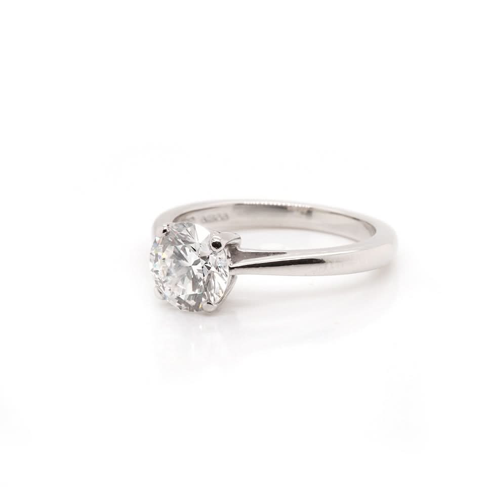 Ogden of Harrogate Jewellery Platinum Diamond Solitaire Ring by Boodles – 1.51ct