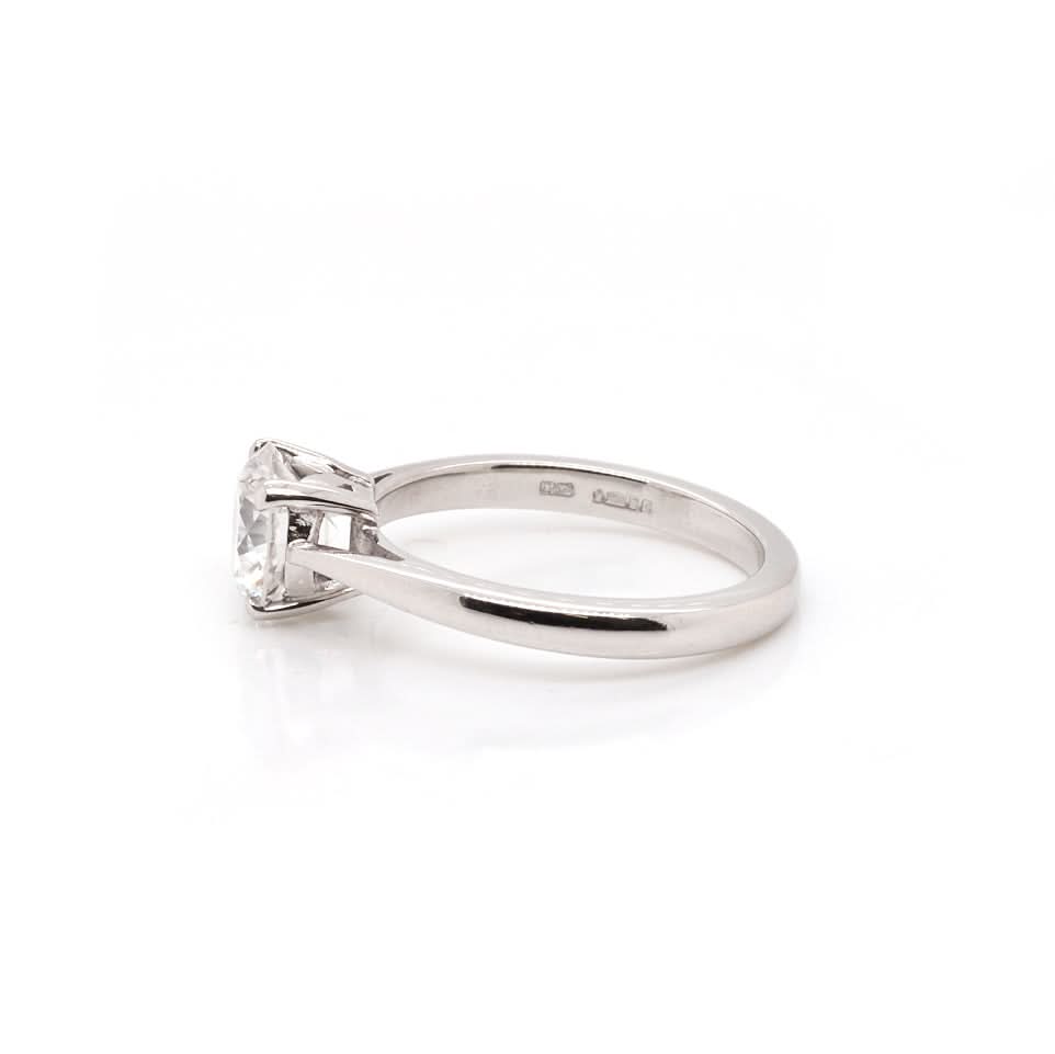 Ogden of Harrogate Jewellery Platinum Diamond Solitaire Ring by Boodles – 1.51ct
