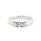 Ogden of Harrogate Jewellery Platinum Diamond Three-Stone Ring