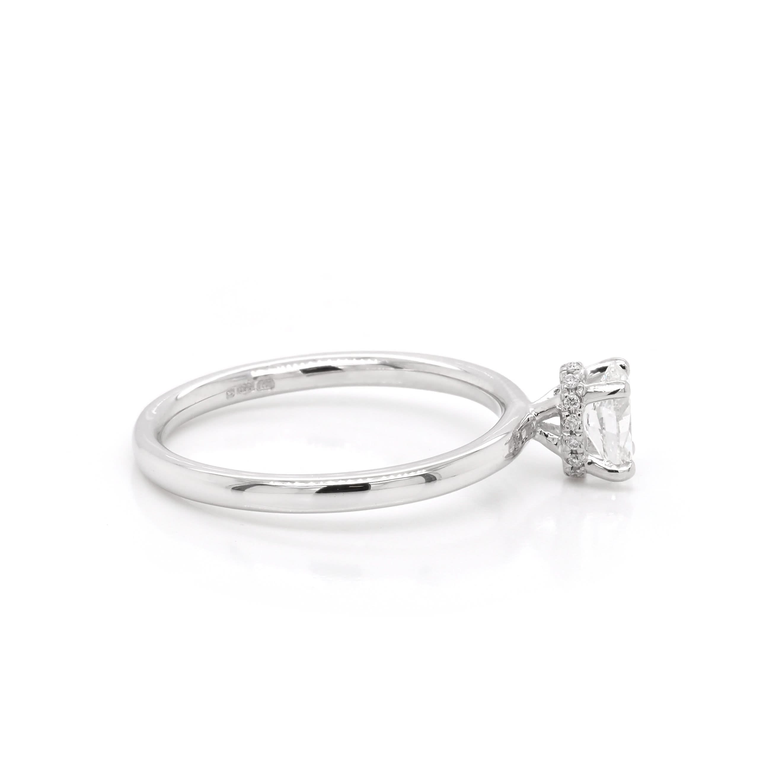 Ogden of Harrogate Jewellery Platinum Oval diamond Solitaire Ring, 0.41ct
