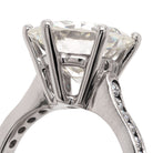 Ogden of Harrogate Jewellery Platinum Single-Stone Diamond Solitaire Ring with Diamond-Set Shoulders