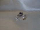 Ogden of Harrogate Jewellery Sapphire and Diamond Halo Ring in 18ct White Gold