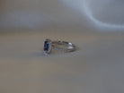 Ogden of Harrogate Jewellery Sapphire and Diamond Halo Ring in 18ct White Gold
