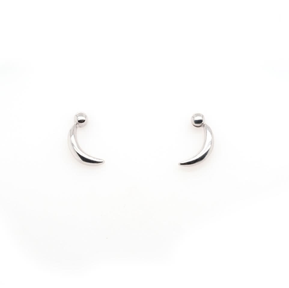 Ogden of Harrogate Jewellery Silver Crescent Earrings