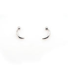 Ogden of Harrogate Jewellery Silver Crescent Earrings