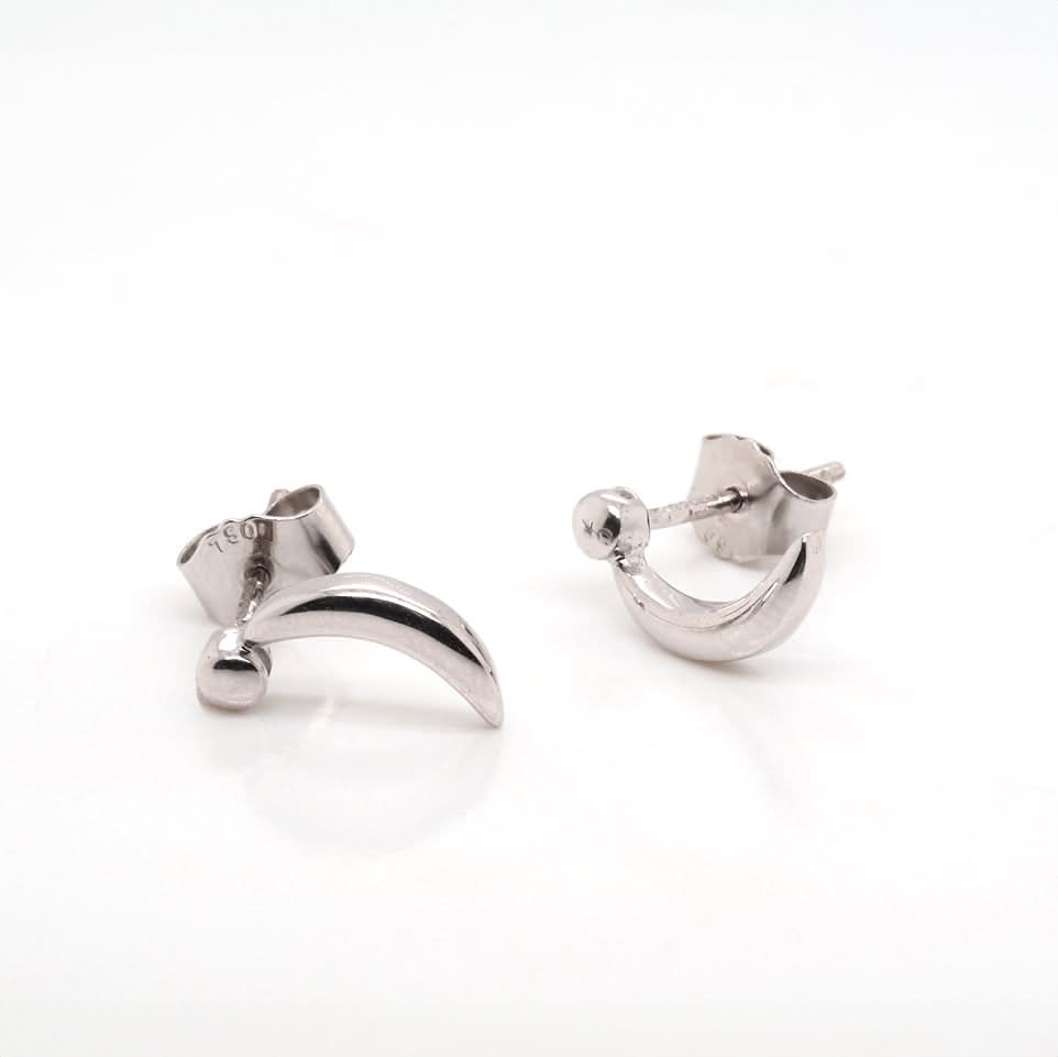 Ogden of Harrogate Jewellery Silver Crescent Earrings