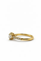 Ogden Of Harrogate Jewellery Single Stone Diamond Solitaire Ring with Diamond Set Shoulders, 18CT Yellow Gold