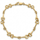 Ogden Of Harrogate Jewellery Snaffle Bit Chain Bracelet in 9ct Yellow Gold