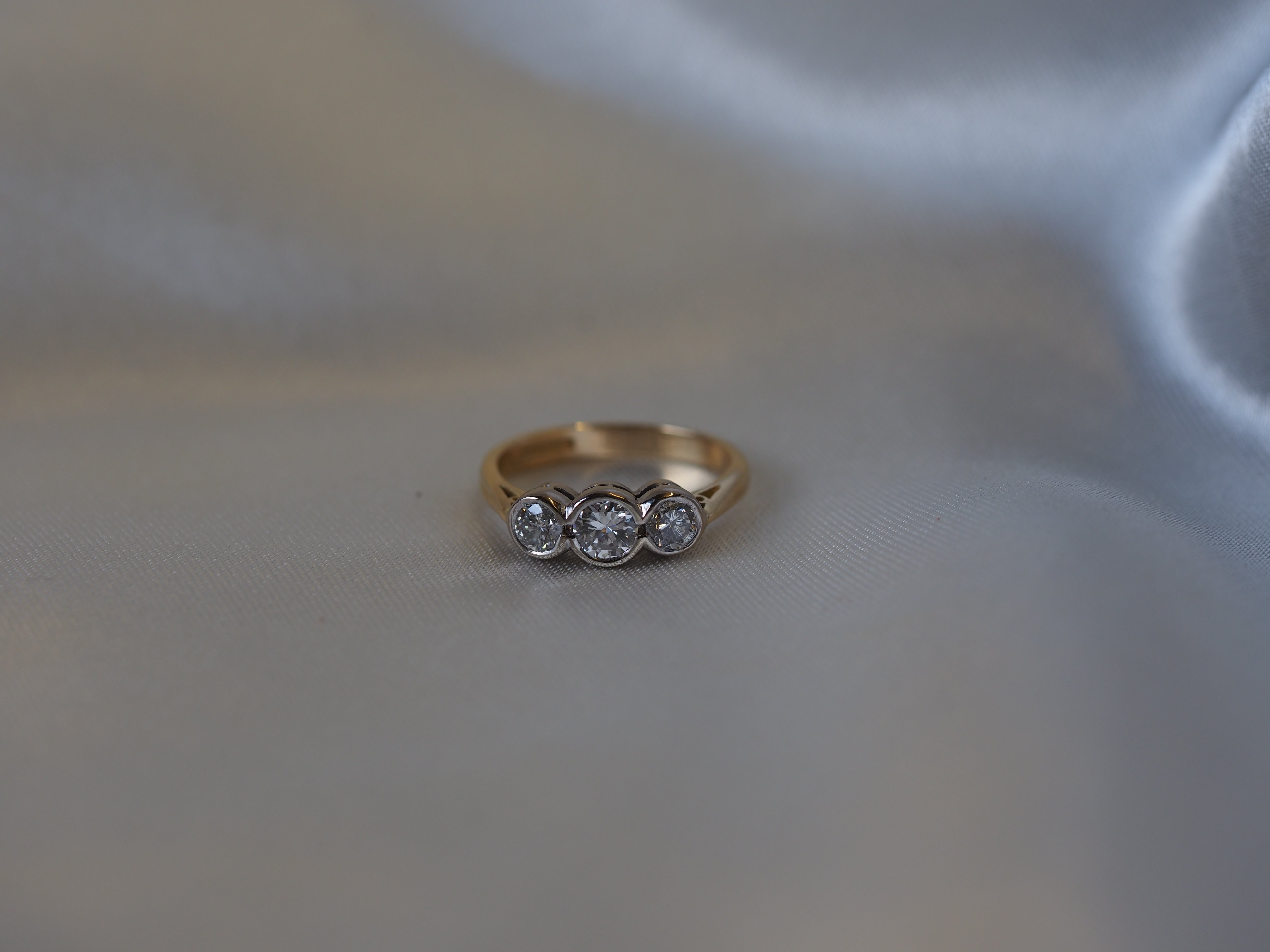 Ogden of Harrogate Jewellery Three-Stone 0.90ct Diamond Ring in 18ct Yellow Gold *POA*