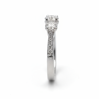 Ogden of Harrogate Jewellery Three Stone Diamond Ring in Platinum