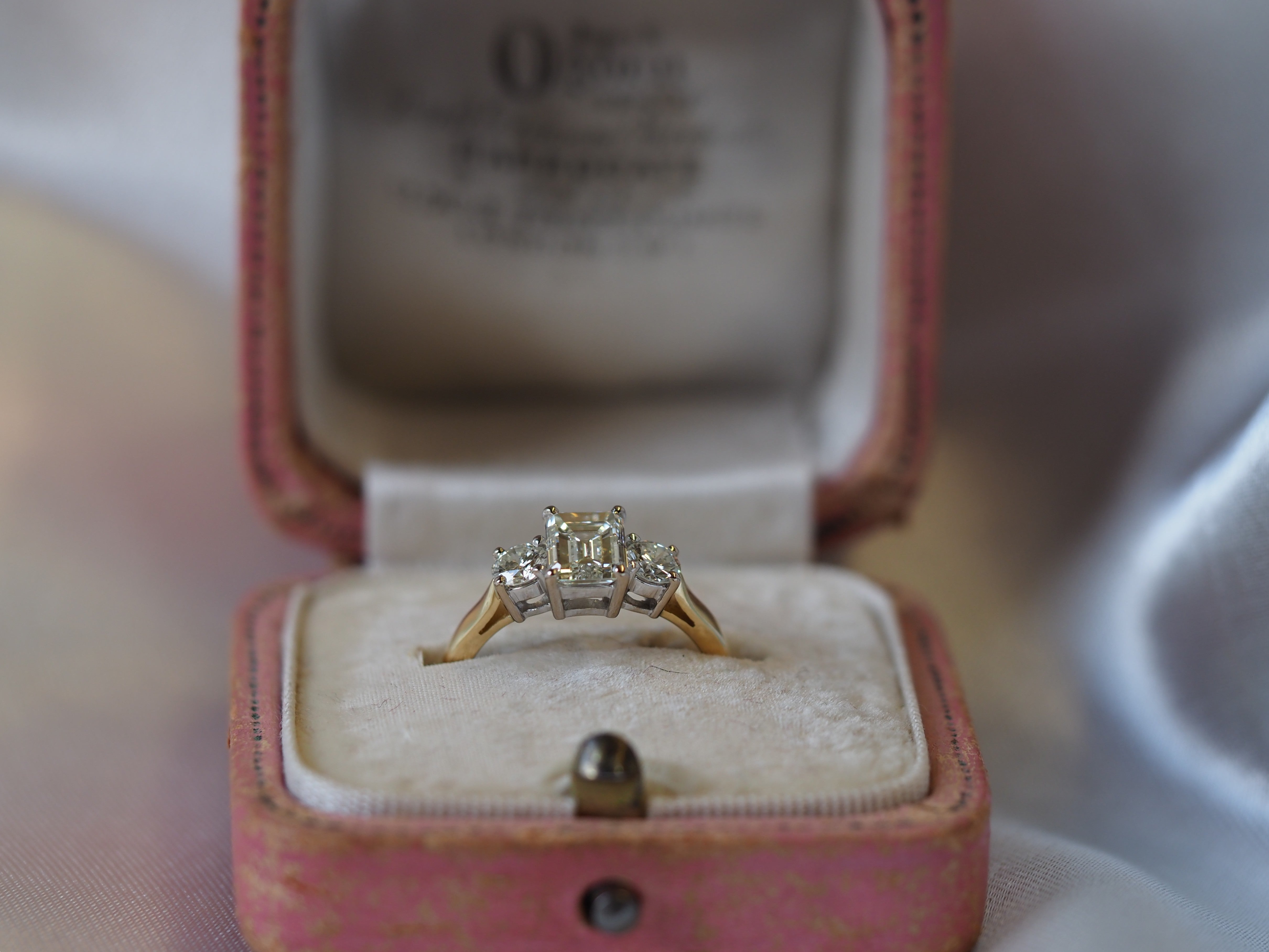 Ogden of Harrogate Jewellery Three-Stone Emerald-Cut Diamond Ring in 18ct Yellow Gold *POA*