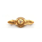 Ogden of Harrogate Jewellery Victorian 15ct Yellow Gold Diamond-Set Fancy Bar Brooch